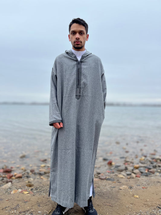 Layali Djellaba - Stone Grey